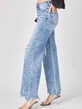 Risen: Acid Wash Wide Leg Jeans