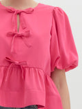 Molly Tie Top - Hot Pink