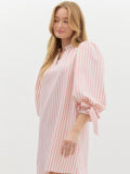 Spring Pink Striped Dress