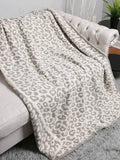 Better than Dreams Blanket - Gray & White Leopard