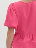 Molly Tie Top - Hot Pink