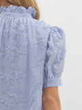 Periwinkle Floral Embroidered Dress