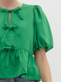 Molly Tie Top - Island Green