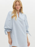 Baby Blue Striped Dress