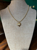 Heart Beaded Necklace - Gold Filled