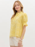 Limoncello Embroidered Top