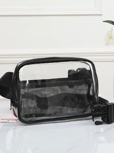 Clear Belt Bag - Black