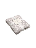 Better than Dreams Blanket - Gray & White Leopard