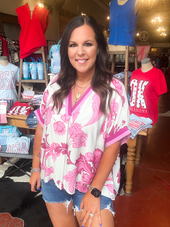Take Me Somewhere Tropical Top