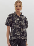 Charcoal Toile Top