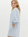 Baby Blue Striped Dress