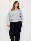 Aspen V-Neck Sweater - Grey
