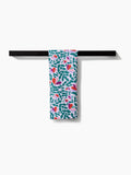 Geometry Tea Towel: Spring Wavy Leaves