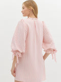 Spring Pink Striped Dress