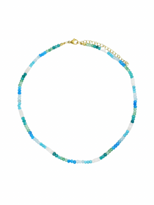 Alex Dainty Gemstone Necklace - Indigo