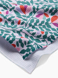 Geometry Tea Towel: Spring Wavy Leaves