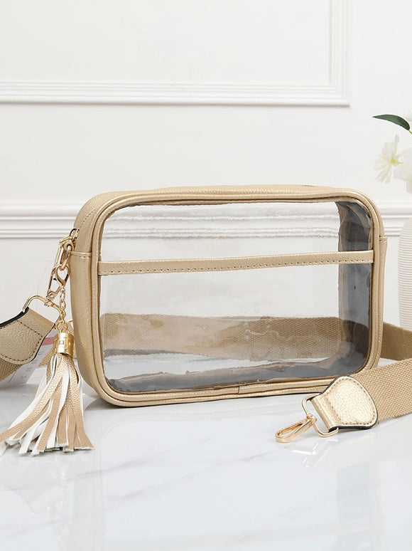 Clear Camera Bag - Gold