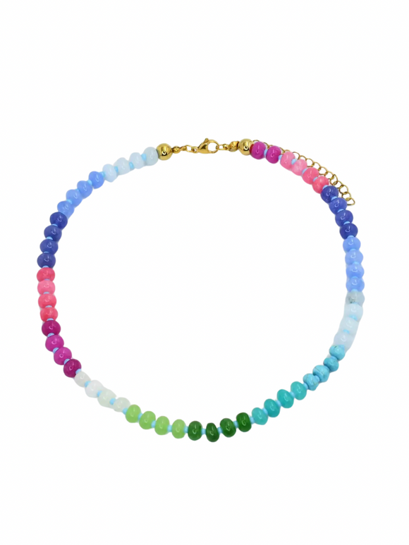 Alexis Gemstone Necklace - Mint