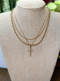 Bling Cross Necklace