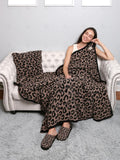 Better than Dreams Blanket - Coffee/Black Leopard