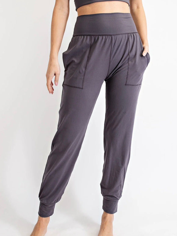 Butter Luxe Joggers - Charcoal