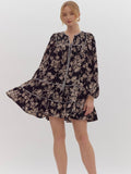 Fall Florals Mini Dress