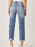 Risen: High Rise Straight Jeans - Medium