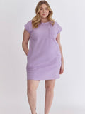 Sleeveless Textured Dress - Lavender