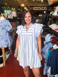 Livi Blue Stripe Dress