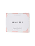 Geometry Tea Towel: Summer Bold Pink