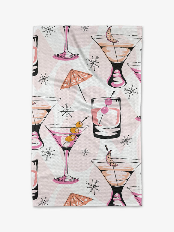 Geometry Tea Towel: Cocktail Hour