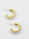 Treasure Jewels: Double Pearly Hoops