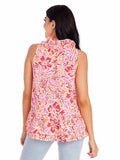 Jeanette Flounce Top - Pink