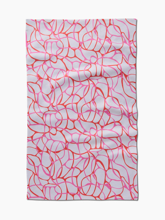 Geometry Tea Towel: Bubble Abstract