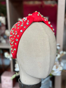 Crystal Headband - Bright Red