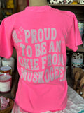 Proud to Be an Okie Tee - Hot Pink