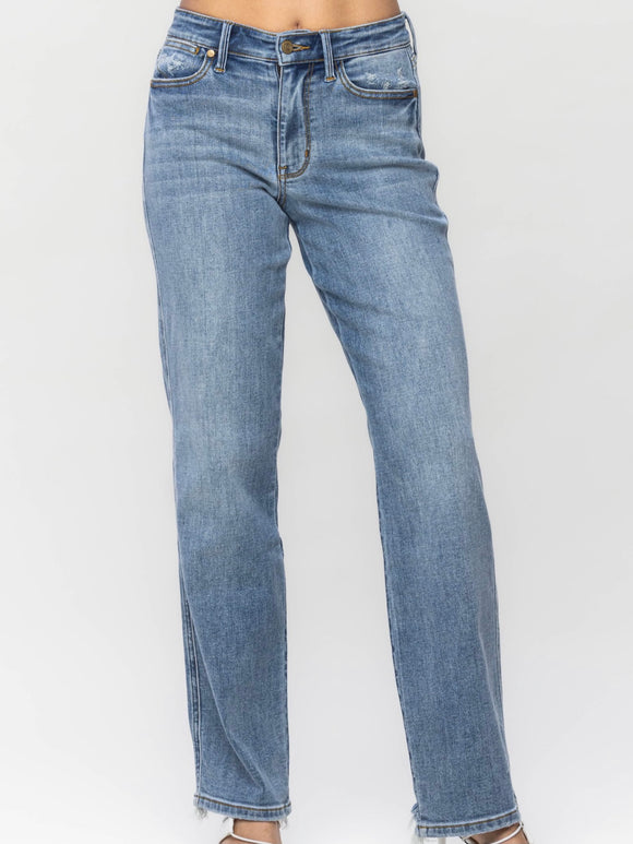 Judy Blue: Mid Rise Dad Jeans