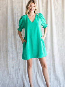 Presley Dress - Emerald